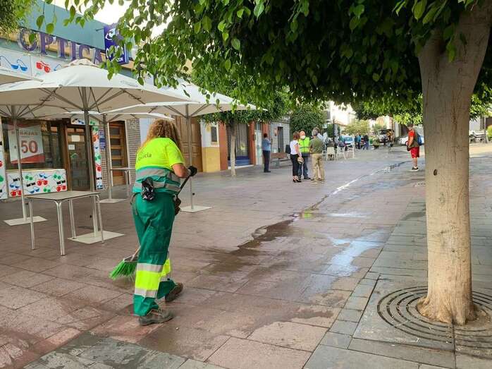 Limpieza de choque en Los Llanos/TA.